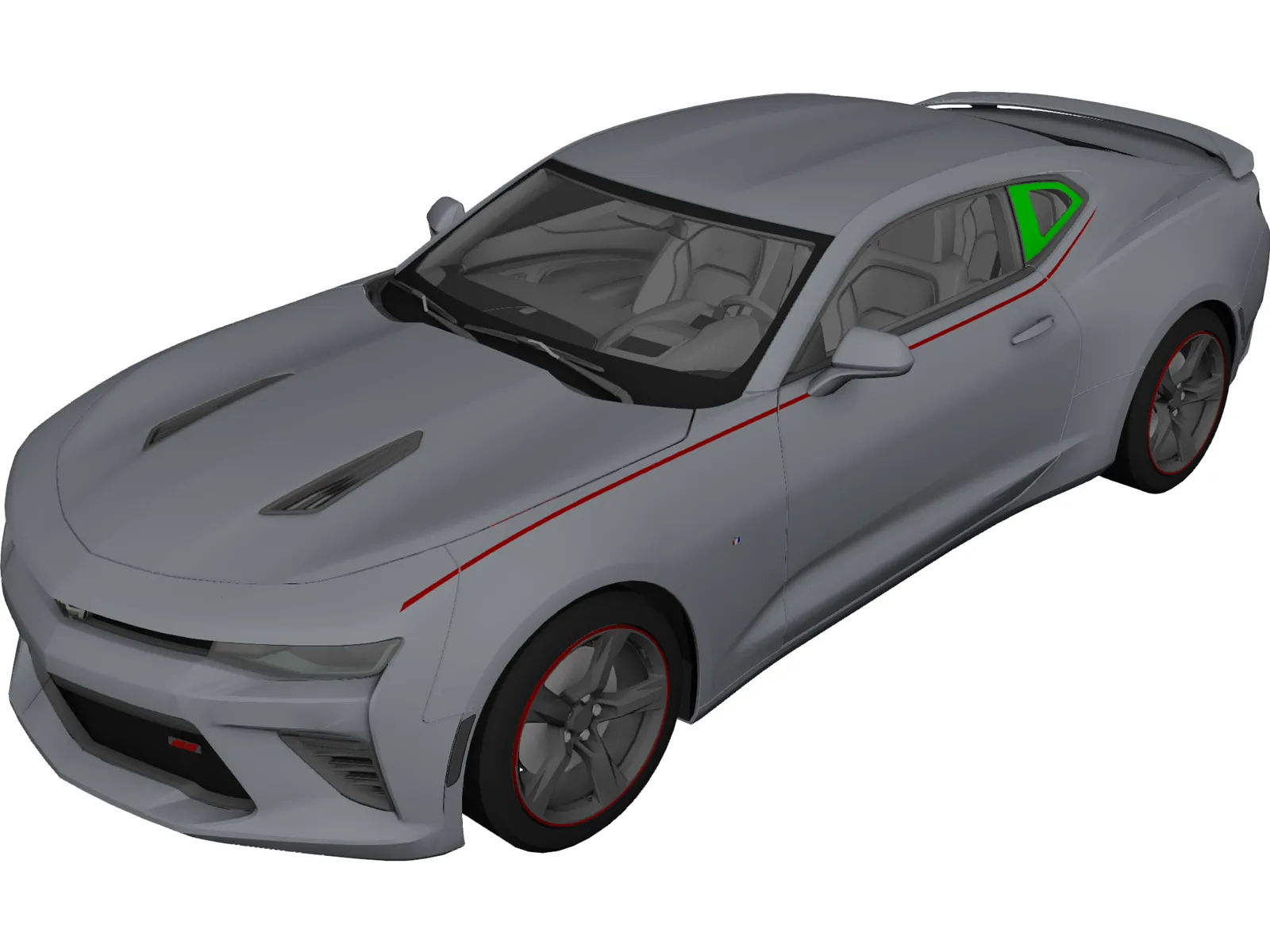 Chevrolet Camaro SS (2016) 3D Model main preview