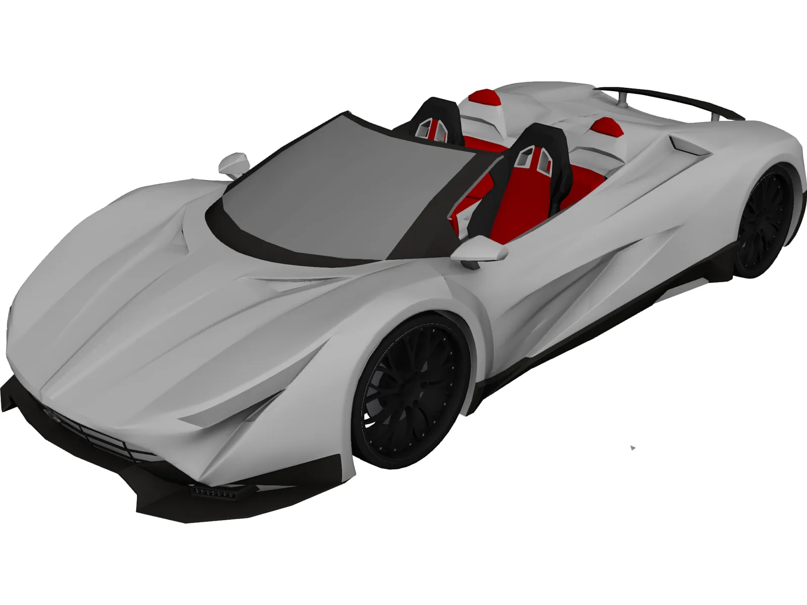 Ferrari LaFerrari Aperta (2018) 3D Model main preview