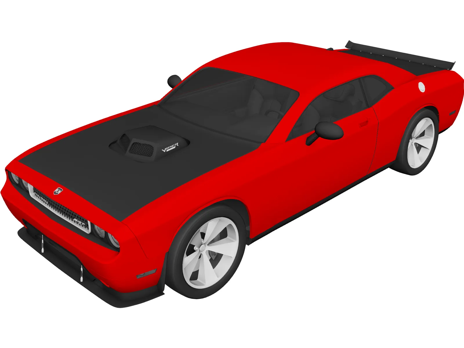 Dodge Challenger SRT10 3D Model main preview
