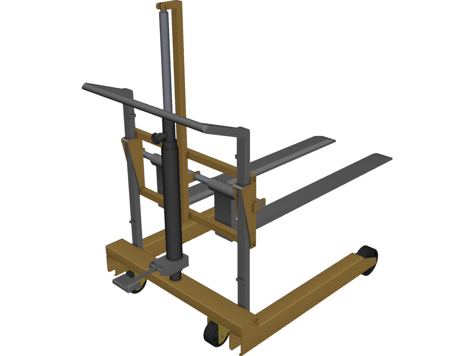 Hand Forklift 3D Model main preview