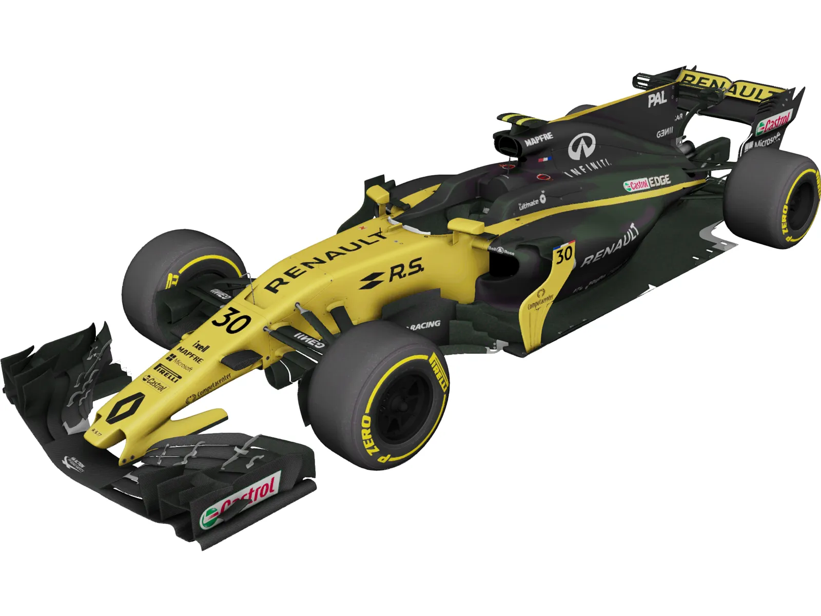 Renault RS17 F1 (2017) 3D Model main preview