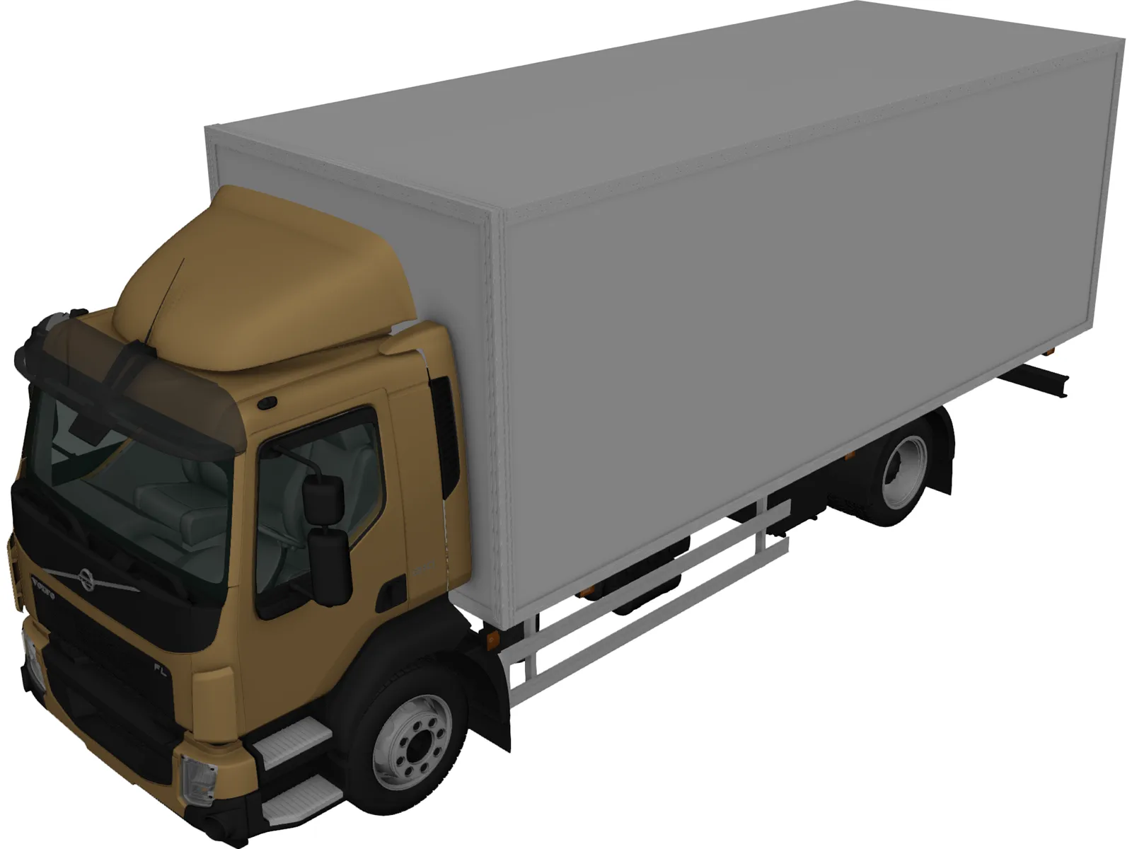 Volvo FL Box Truck (2013) 3D Model main preview