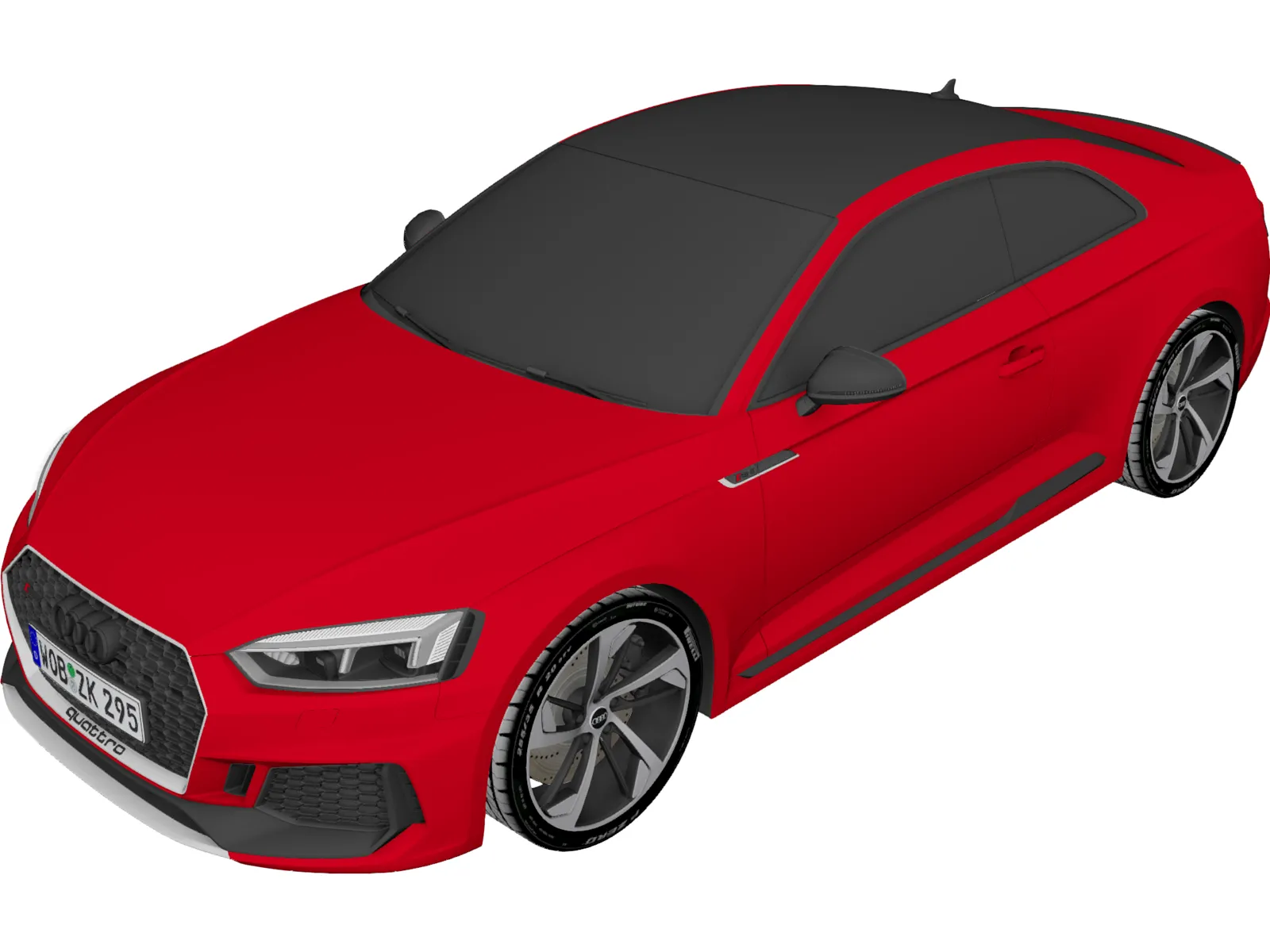 Audi RS5 Coupe (2018) 3D Model main preview