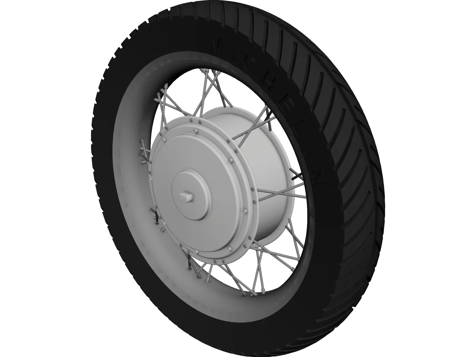 Motor Hub 18in Wheel 5kW 3D Model main preview