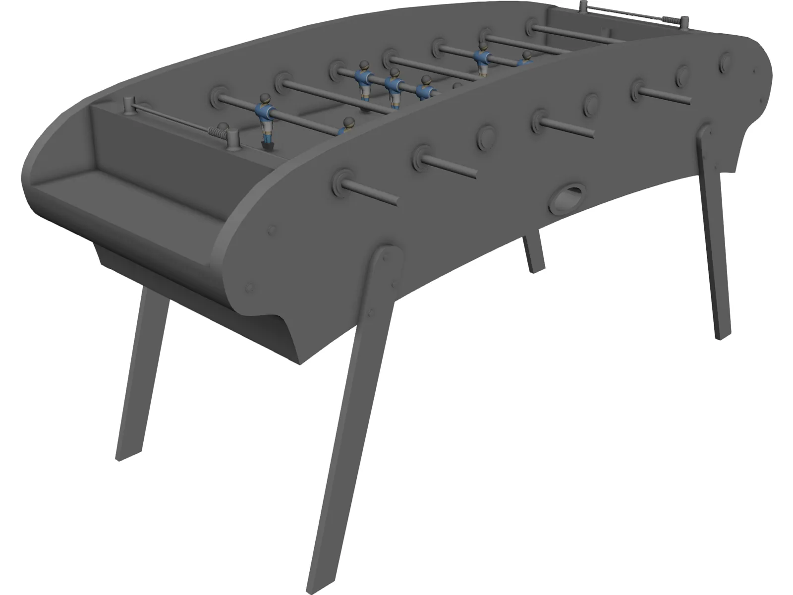 Table Football 3D Model main preview