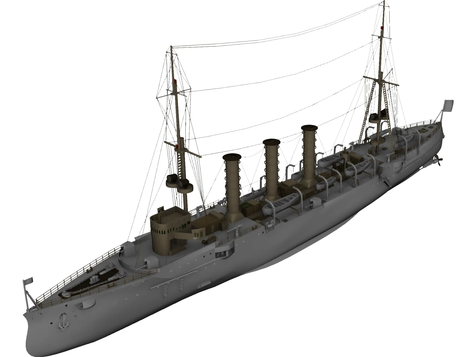 Emden 3D Model main preview