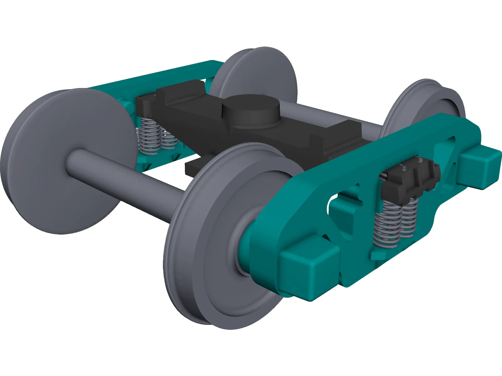 Train LHB ICF Bogie 3D Model main preview