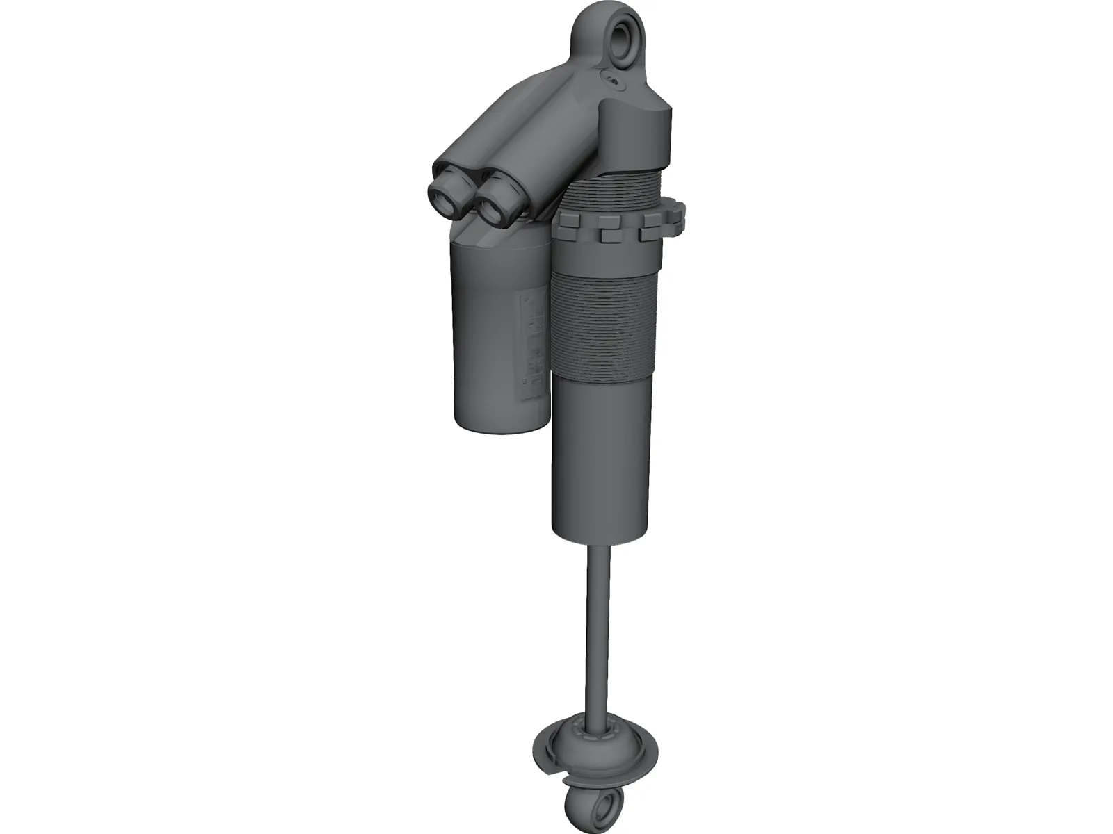 Ohlins TTX25 MkII Shock Absorber 267mm 3D Model main preview