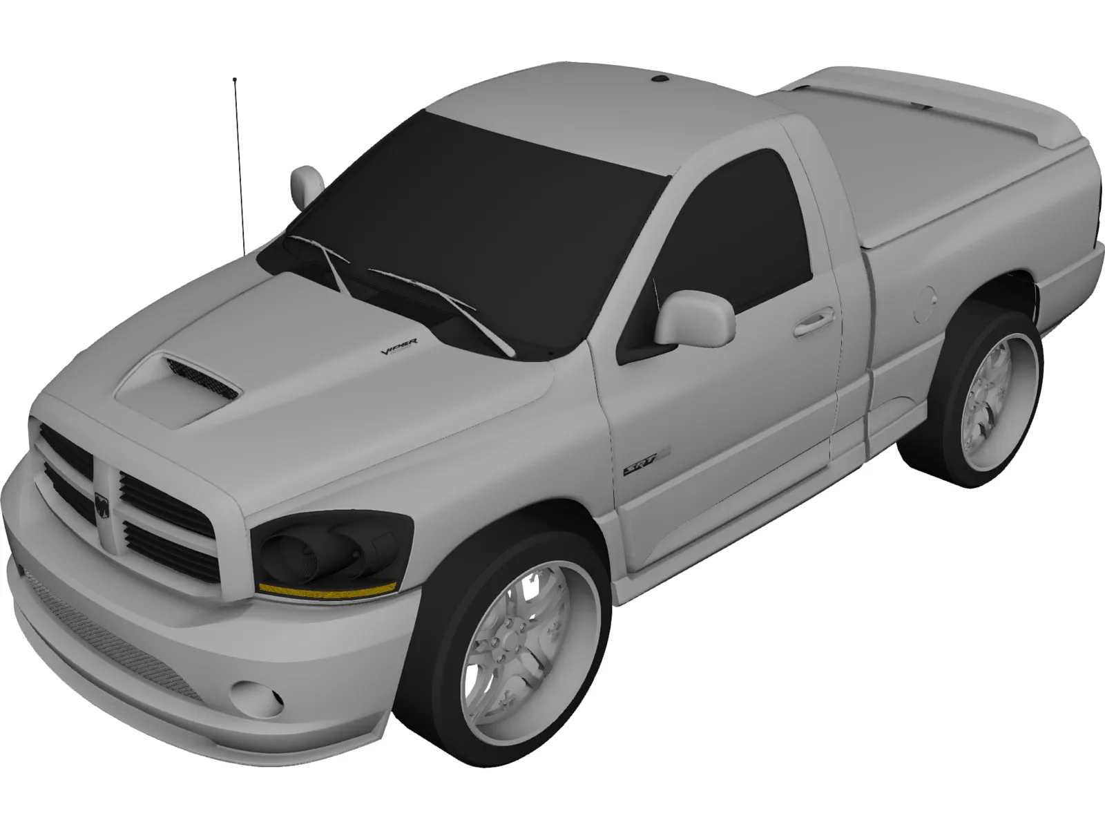 Dodge Ram 1500 SRT10 [Tuned] (2013) 3D Model main preview