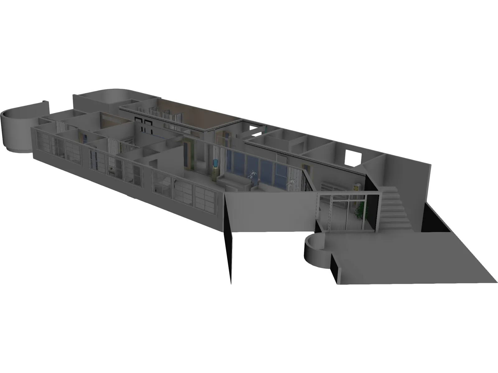 Hospital Interior 3D Model main preview