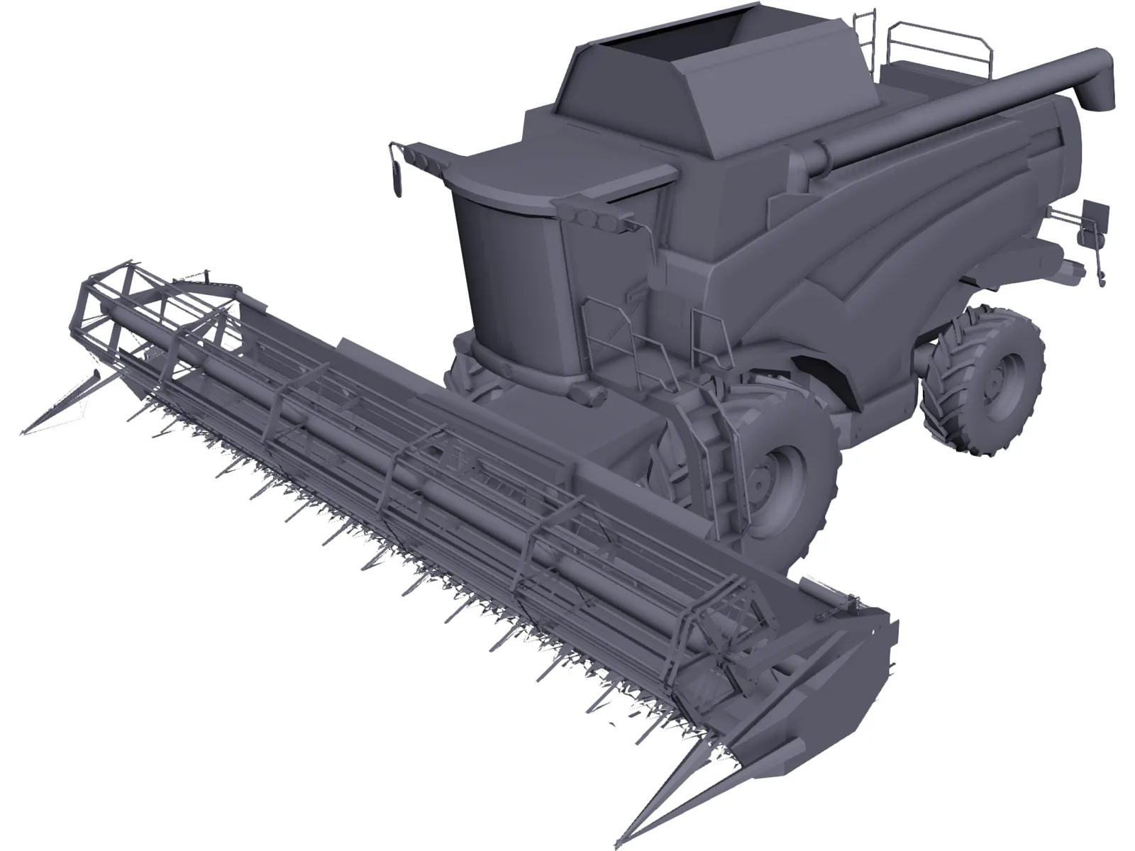 New Holland CX with Cutting JH 3D Model main preview