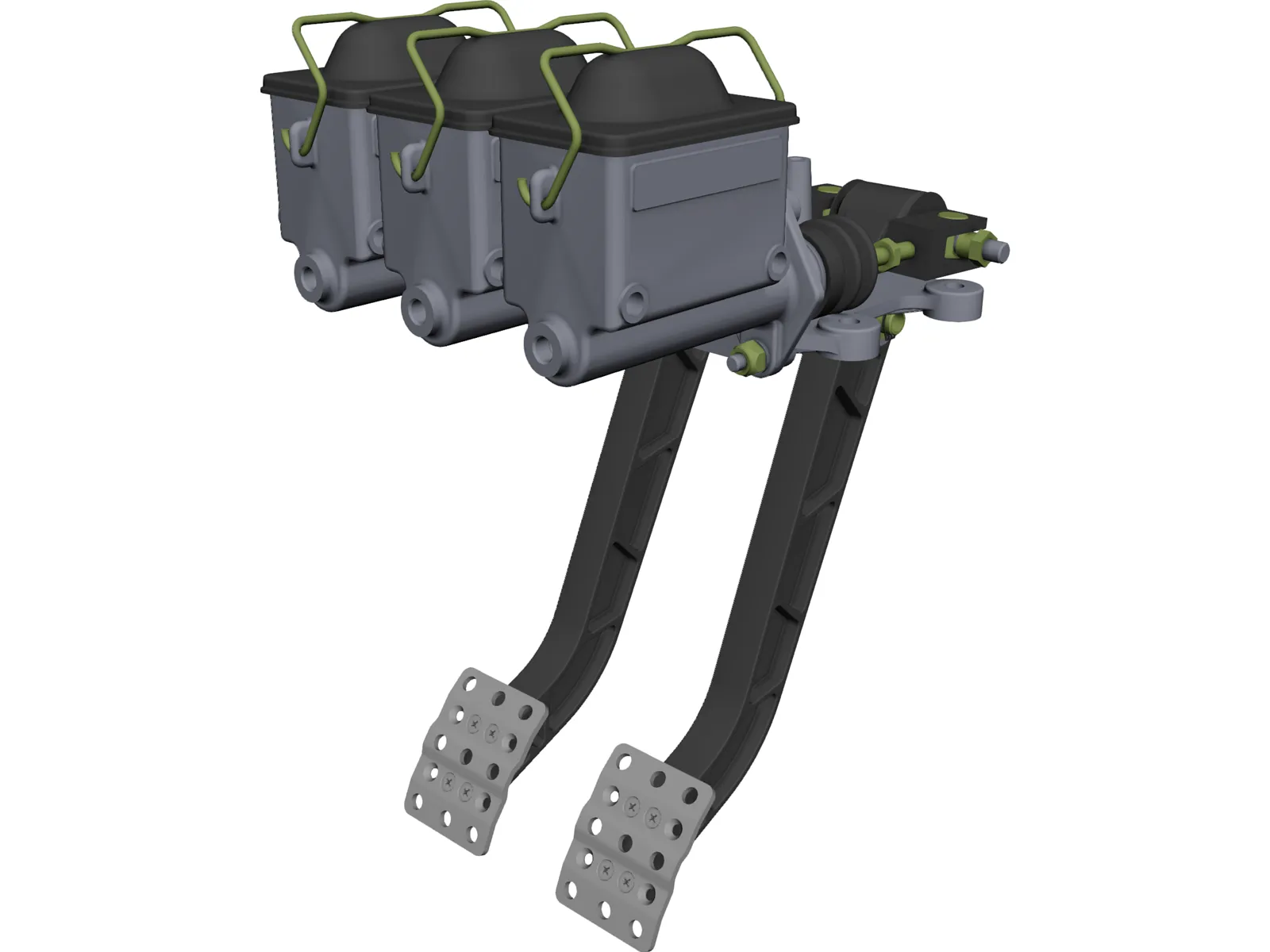 Wilwood 34011299 Reverse Mount Car Pedals 3D Model main preview