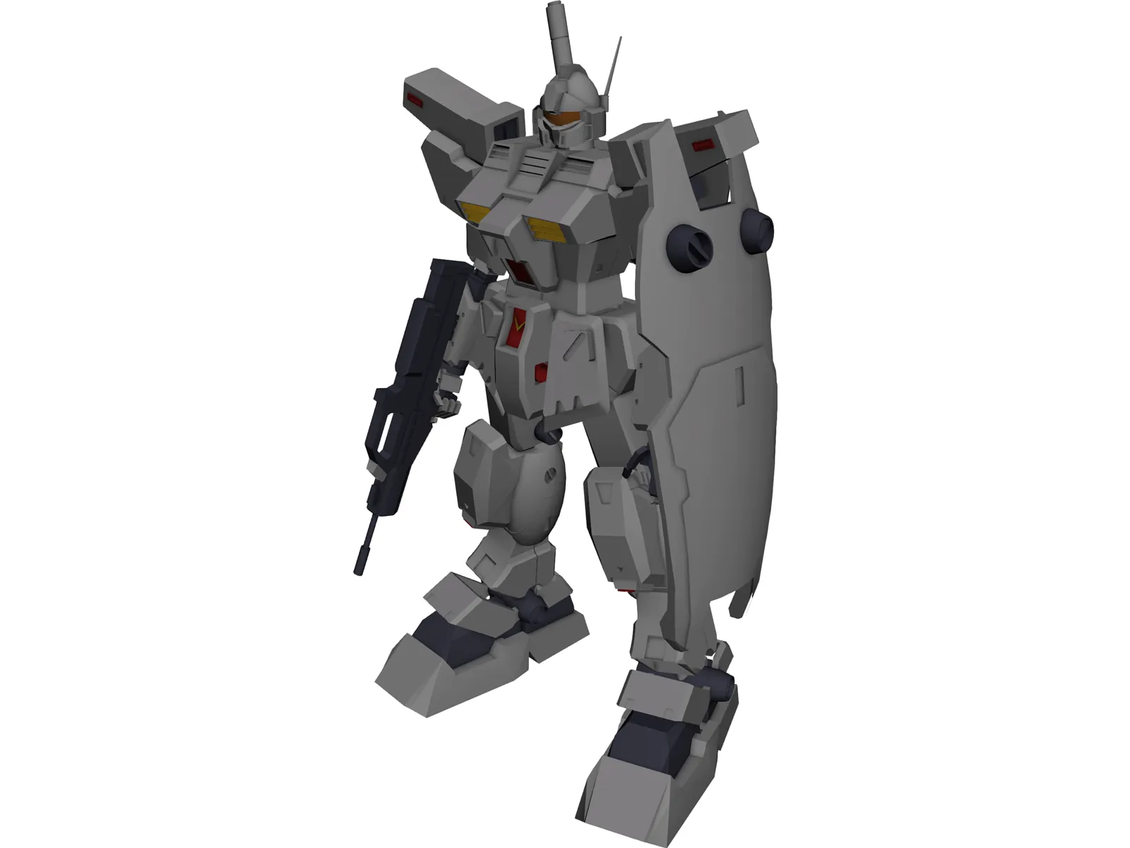 RGM-79N GM Custom 3D Model main preview