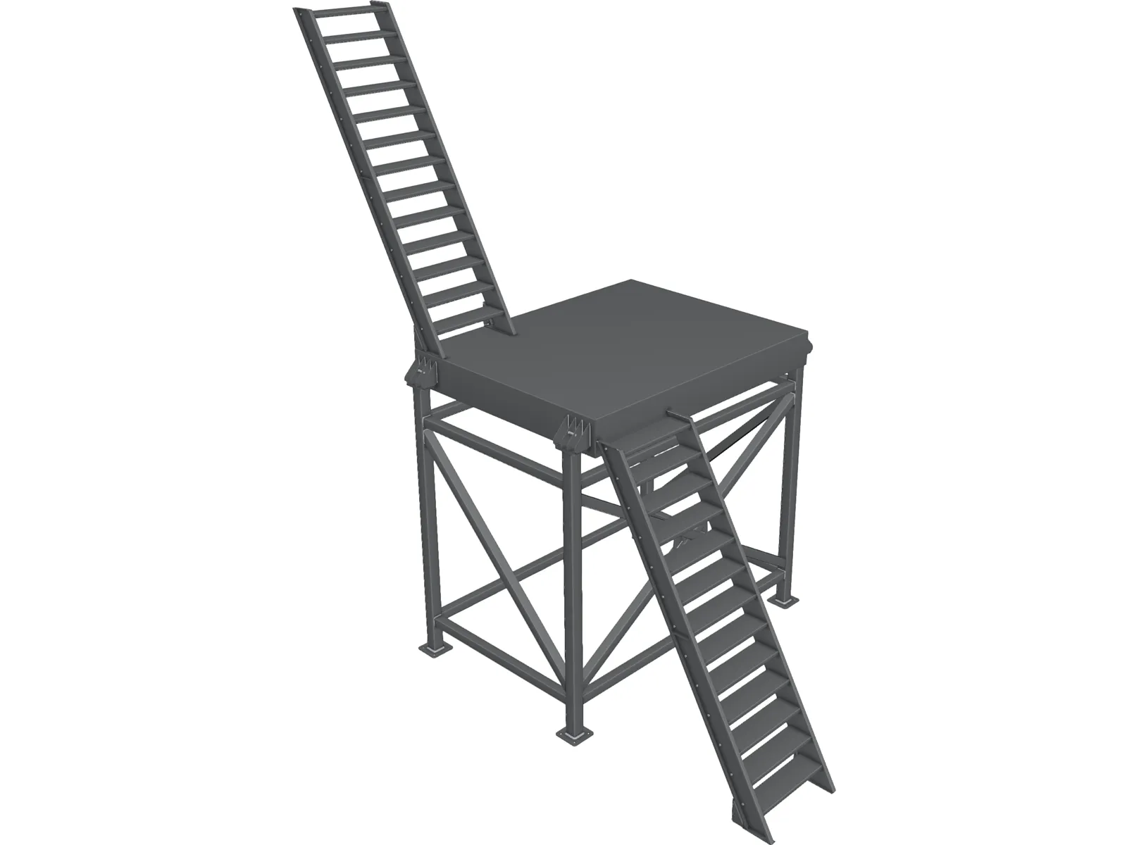 Platform 3D Model main preview