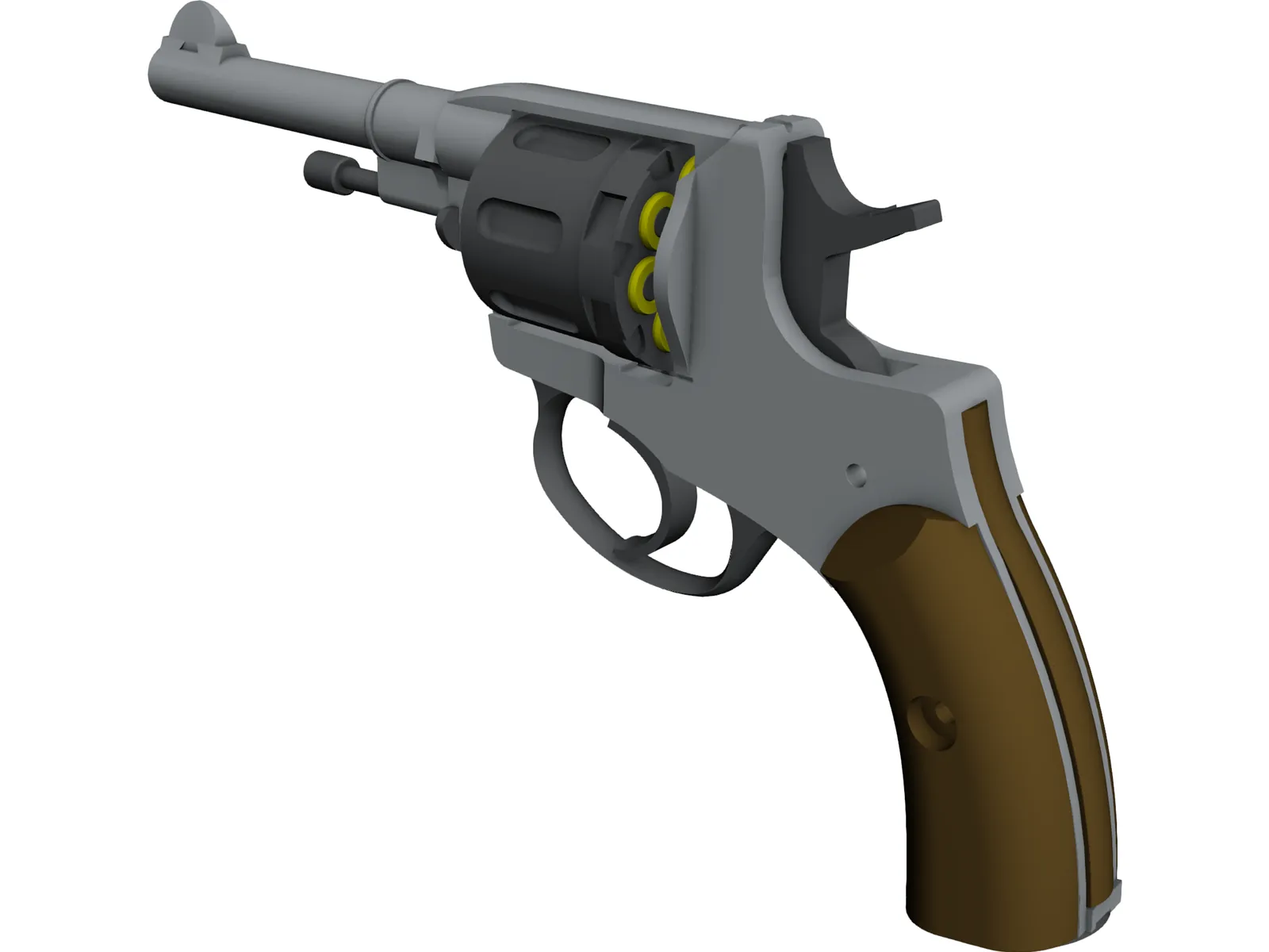 Na Gan Revolver 3D Model main preview