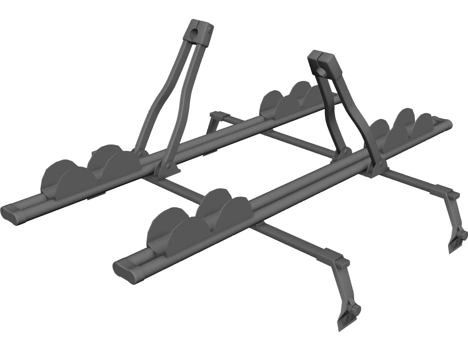 Thule Ride Roof Rack 3D Model main preview