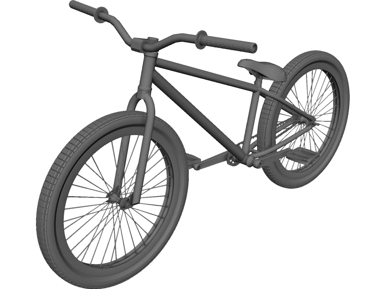 BMX Bike 3D Model main preview