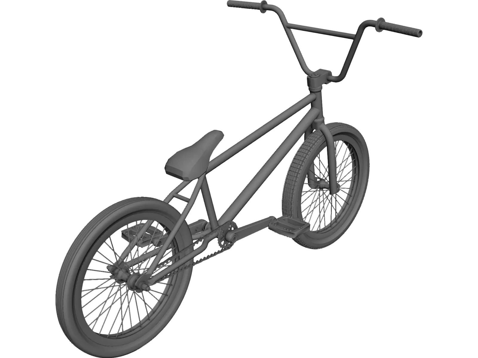 BMX Bike 3D Model main preview