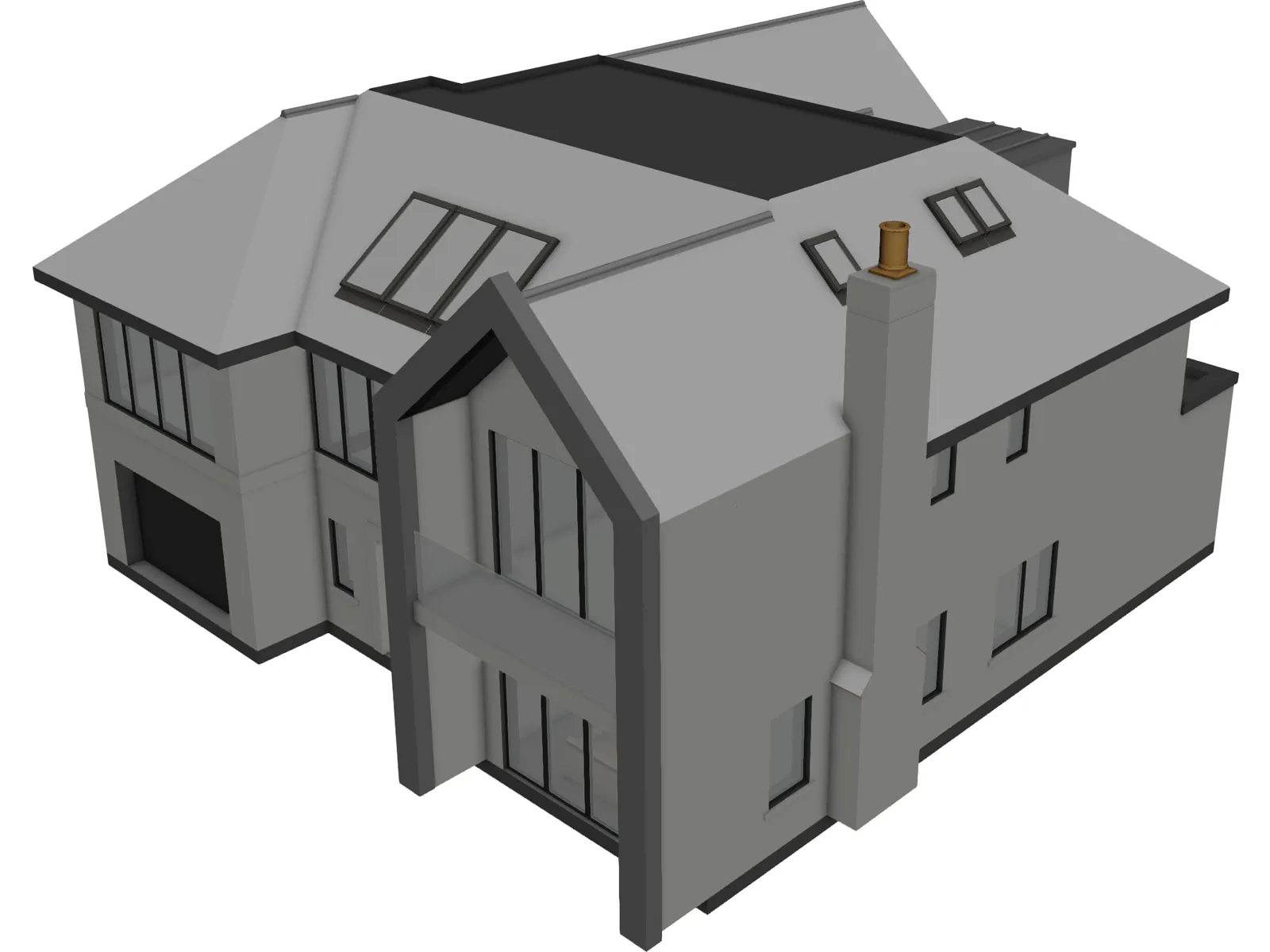 Modern House 3D Model main preview