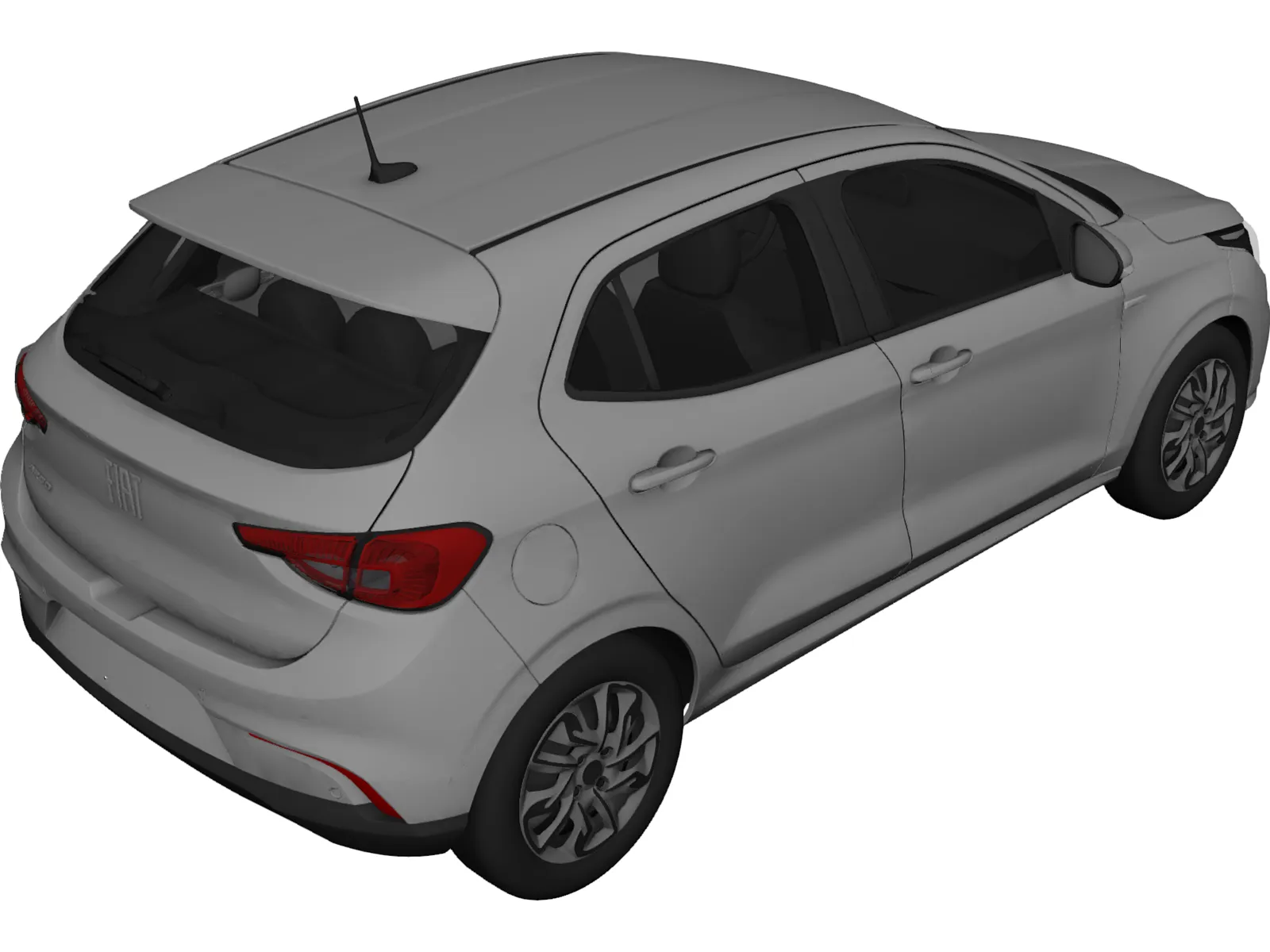 Fiat Argo (2017) 3D Model main preview