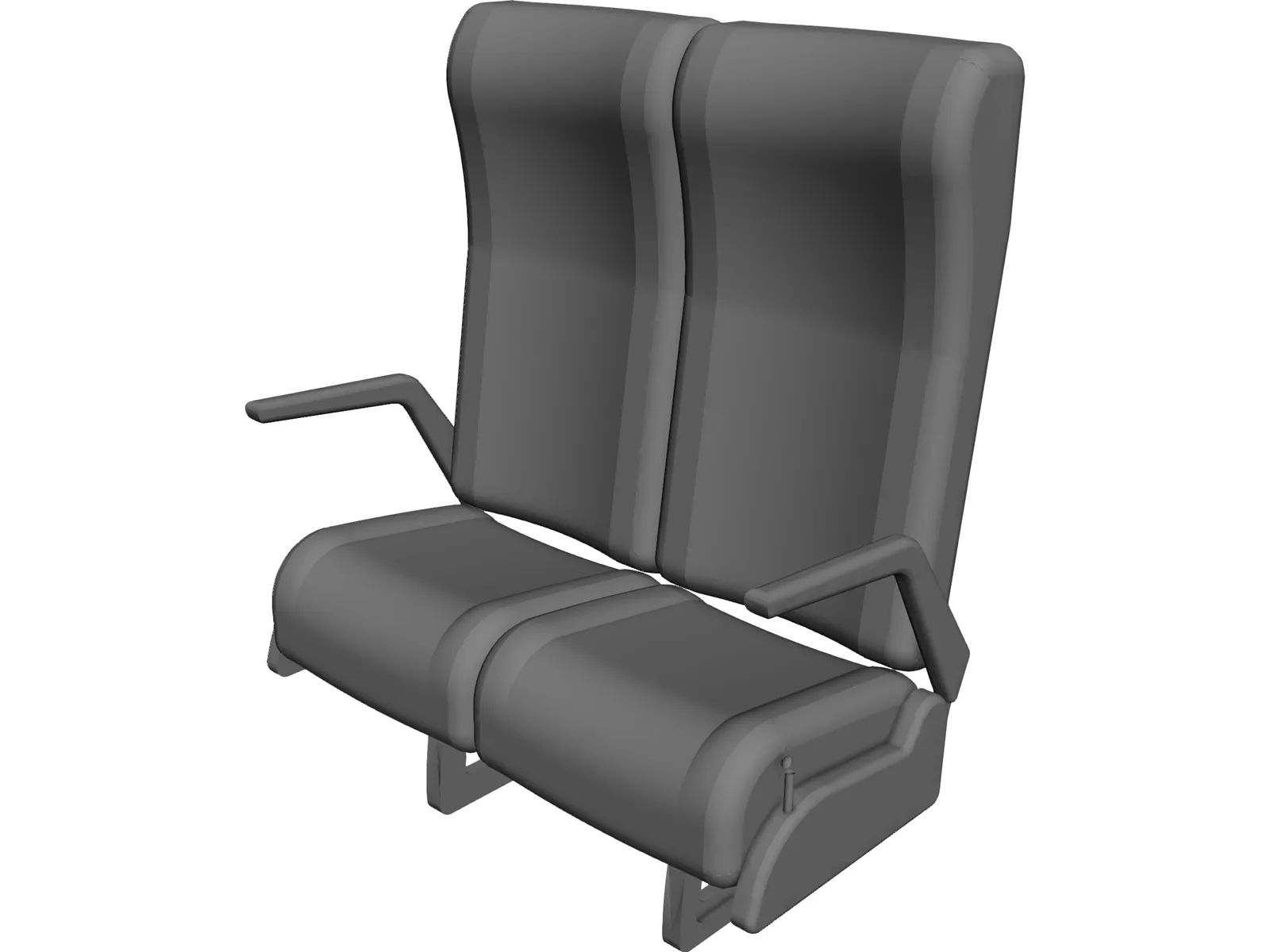 Luxury Bus Seats 3D Model main preview