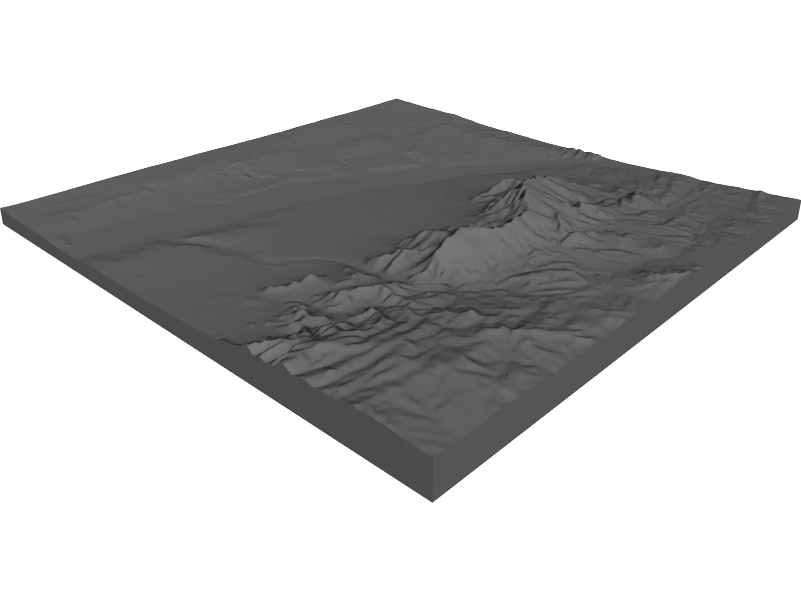 Albuquerque Topology 3D Model main preview