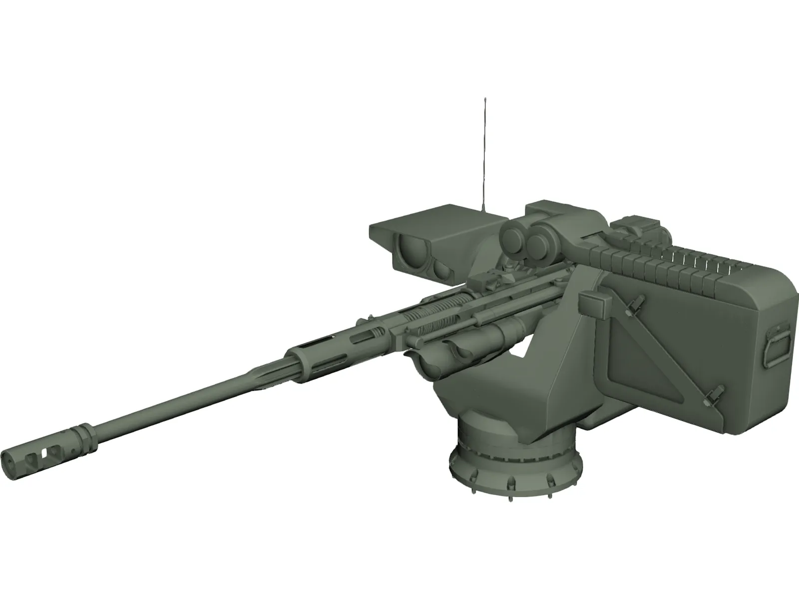 Remote Weapon Station 3D Model main preview