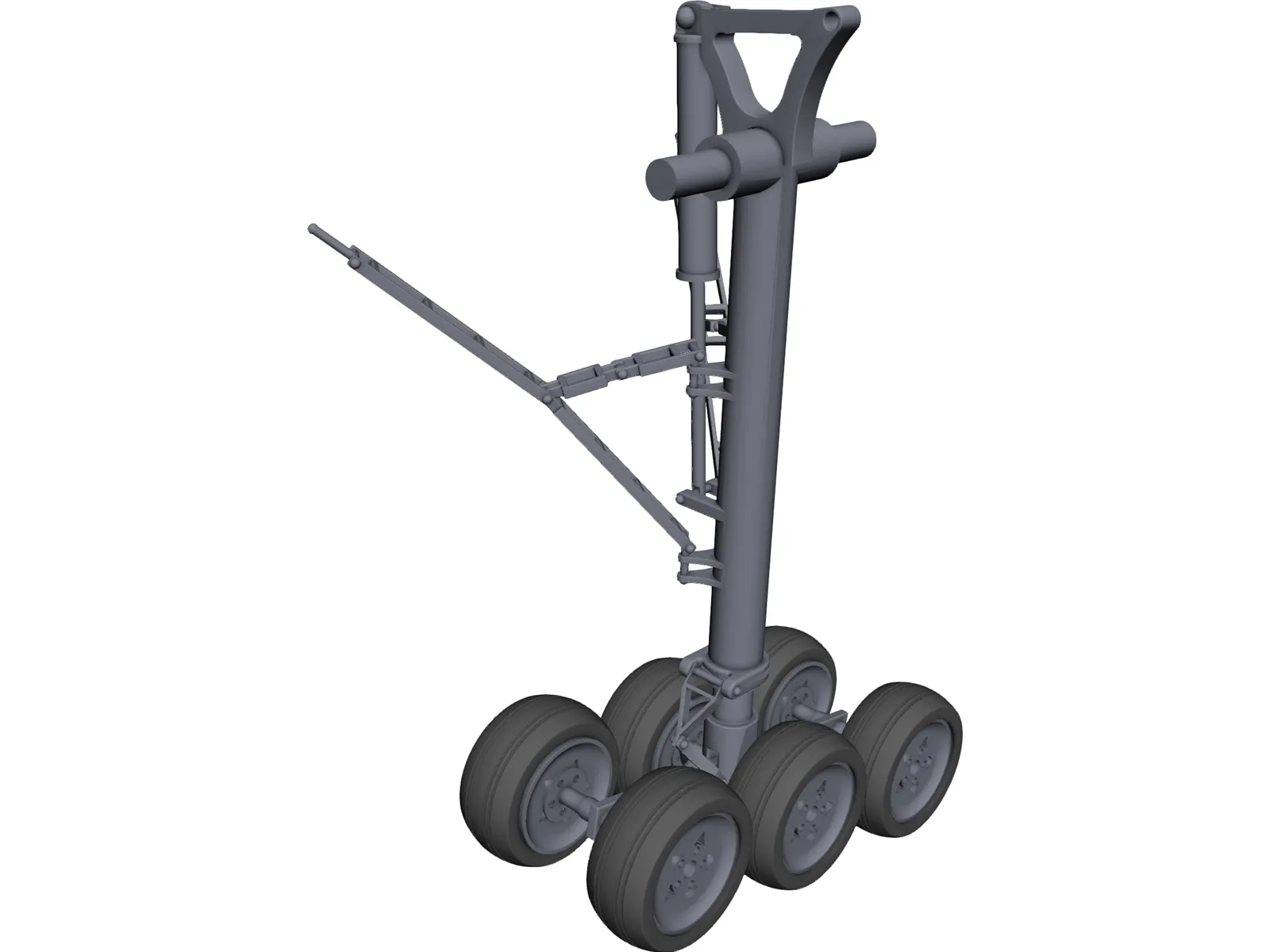 Boeing 777 Main Landing Gear 3D Model main preview
