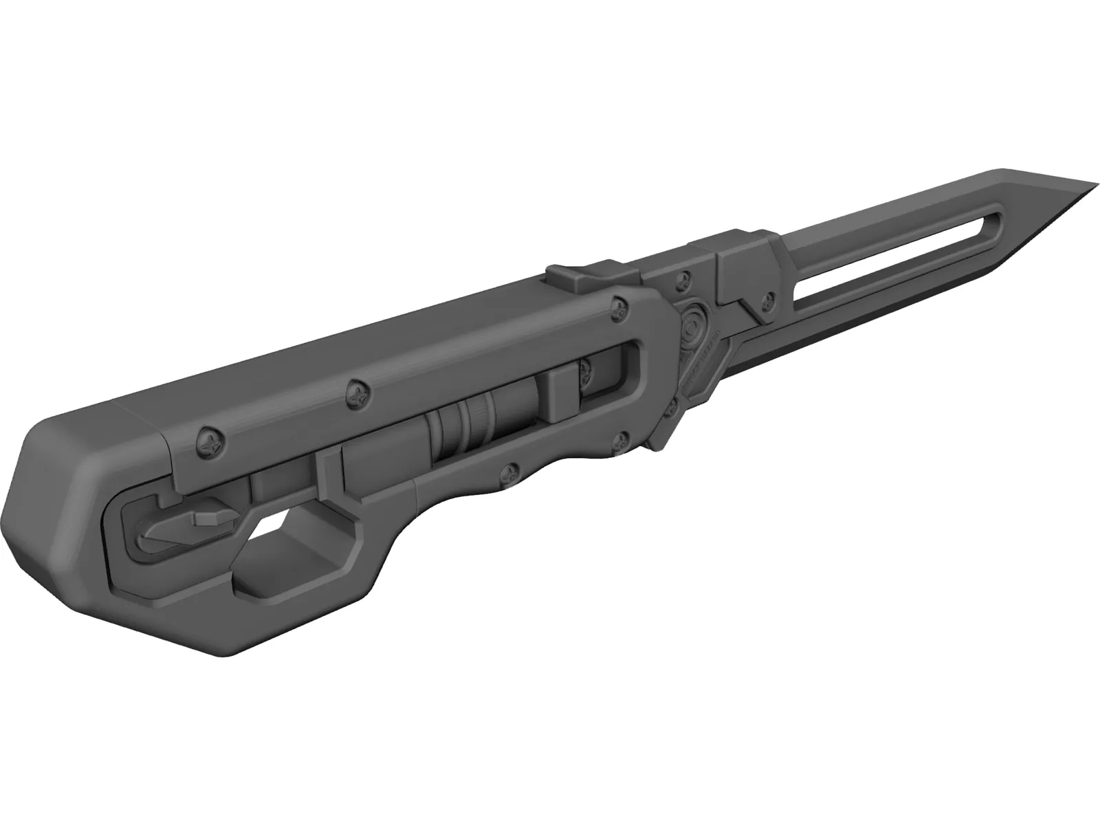 Shock Knife 3D Model main preview