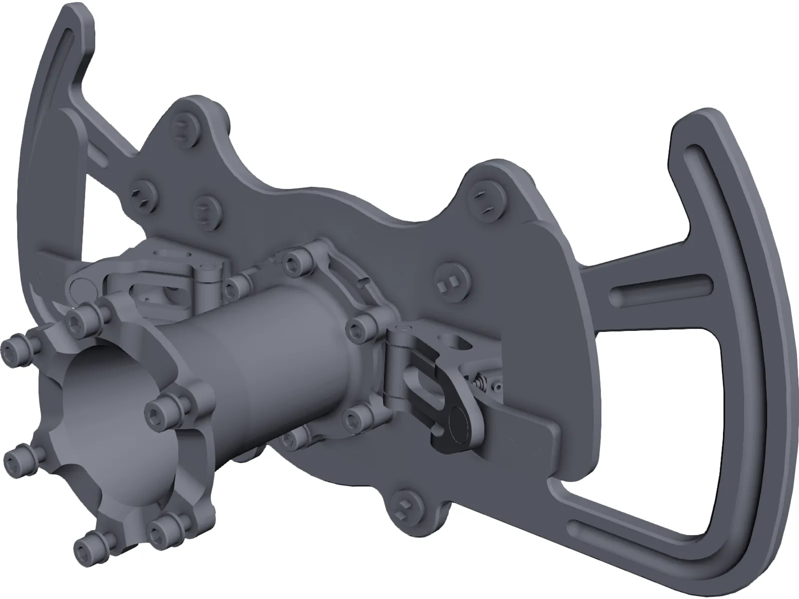 Steering Wheel DTM 3D Model main preview