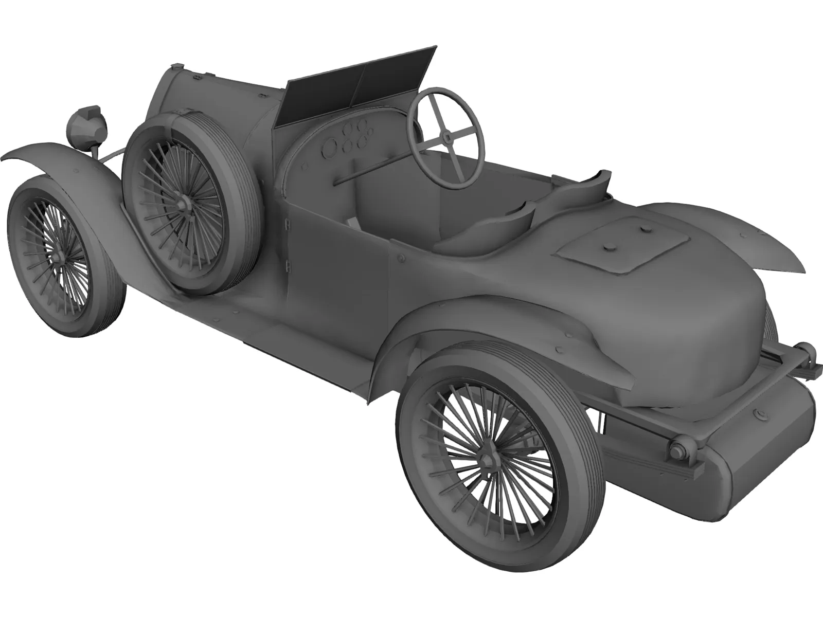 Bugatti Type 18 (1914) 3D Model main preview