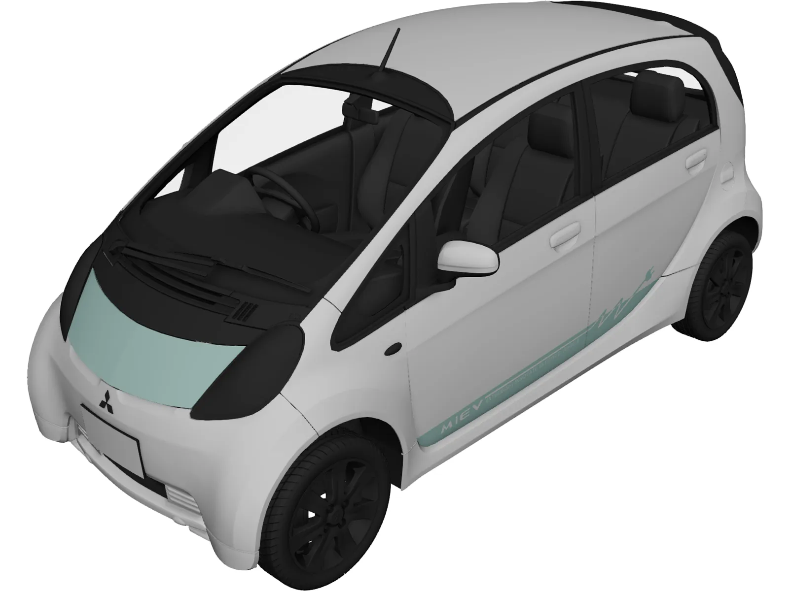 Mitsubishi i-MiEV (2009) 3D Model main preview