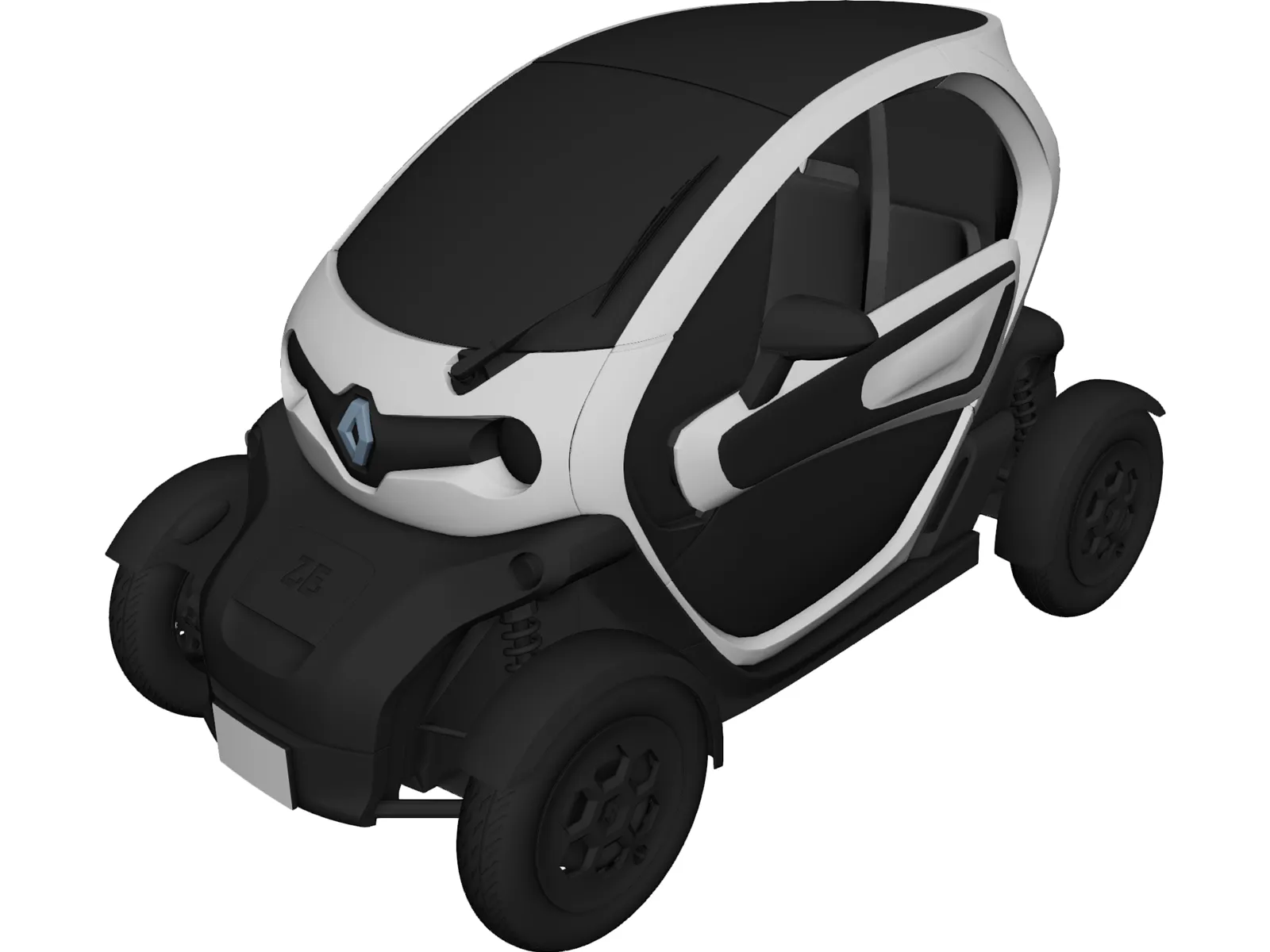 Renault Twizy ZE (2012) 3D Model main preview