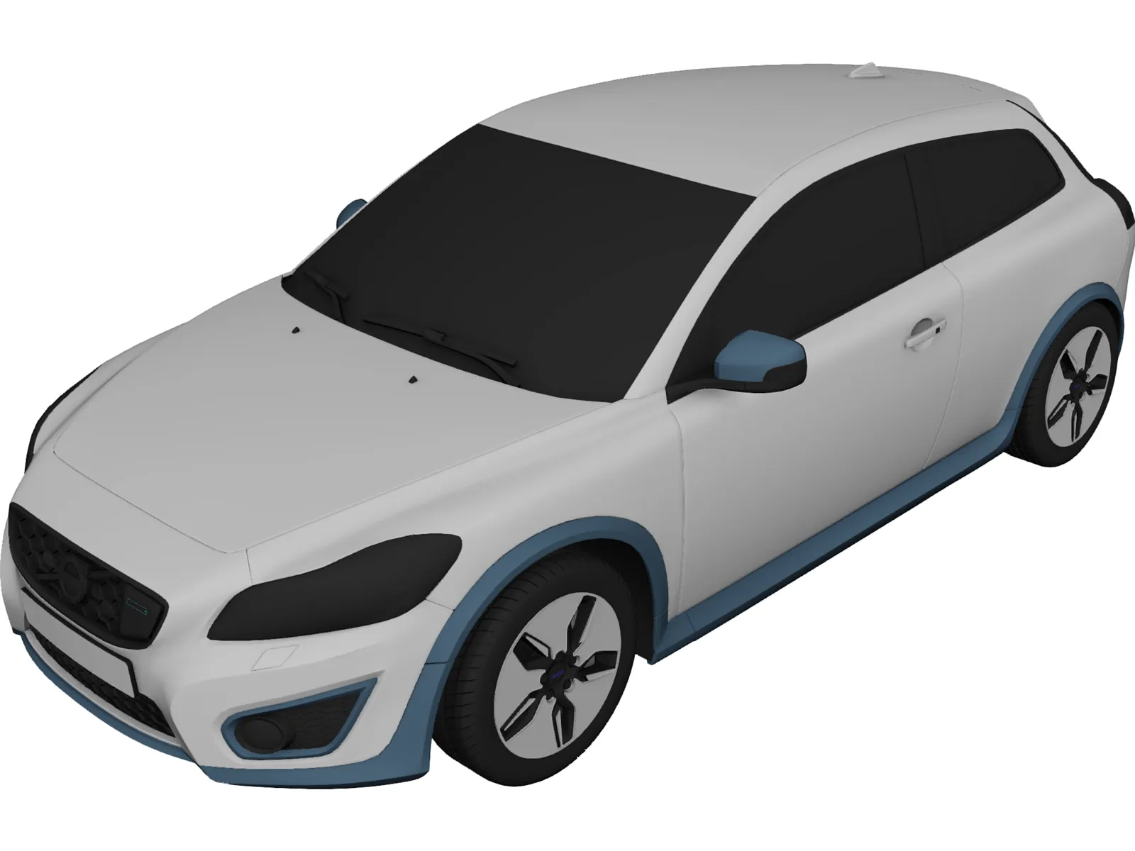 Volvo C30 BEV (2011) 3D Model main preview