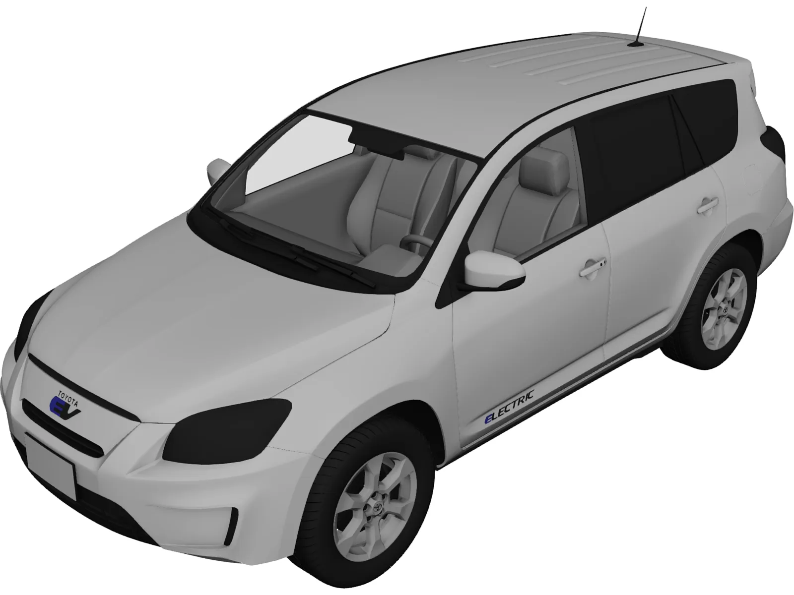 Toyota RAV4 EV (2014) 3D Model main preview