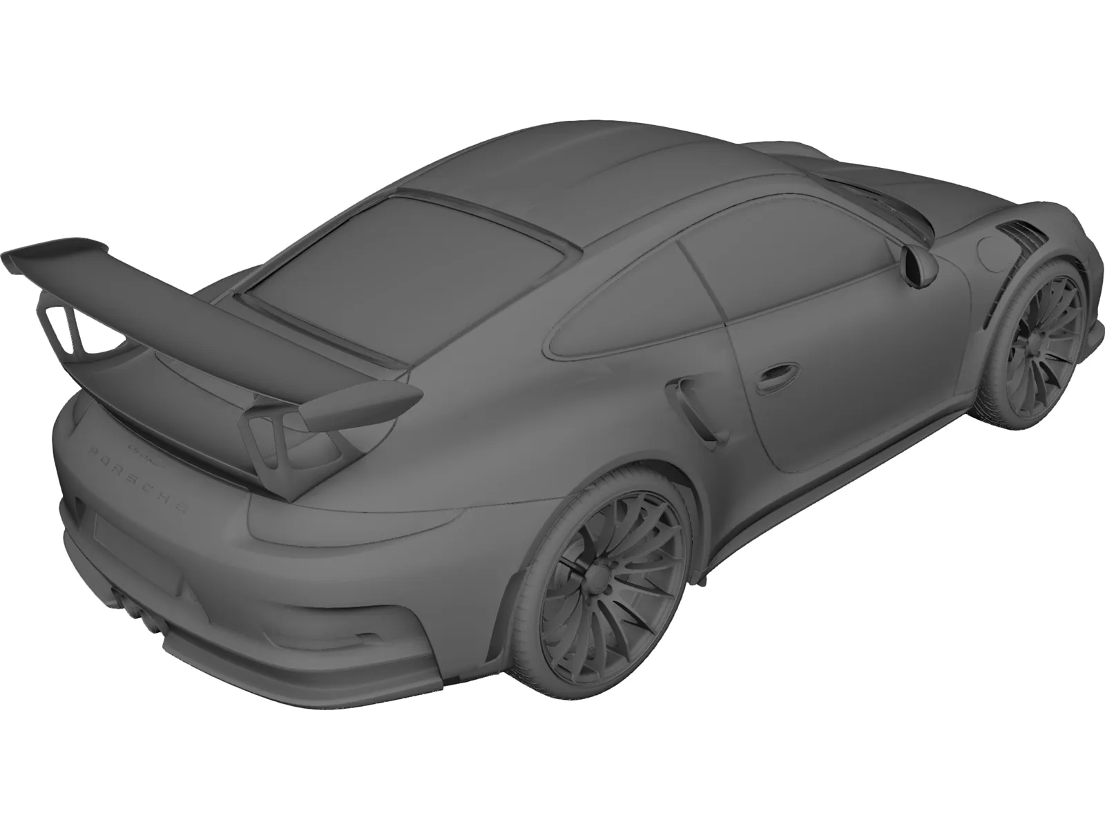Porsche 911 GT3 RS (2016) 3D Model main preview