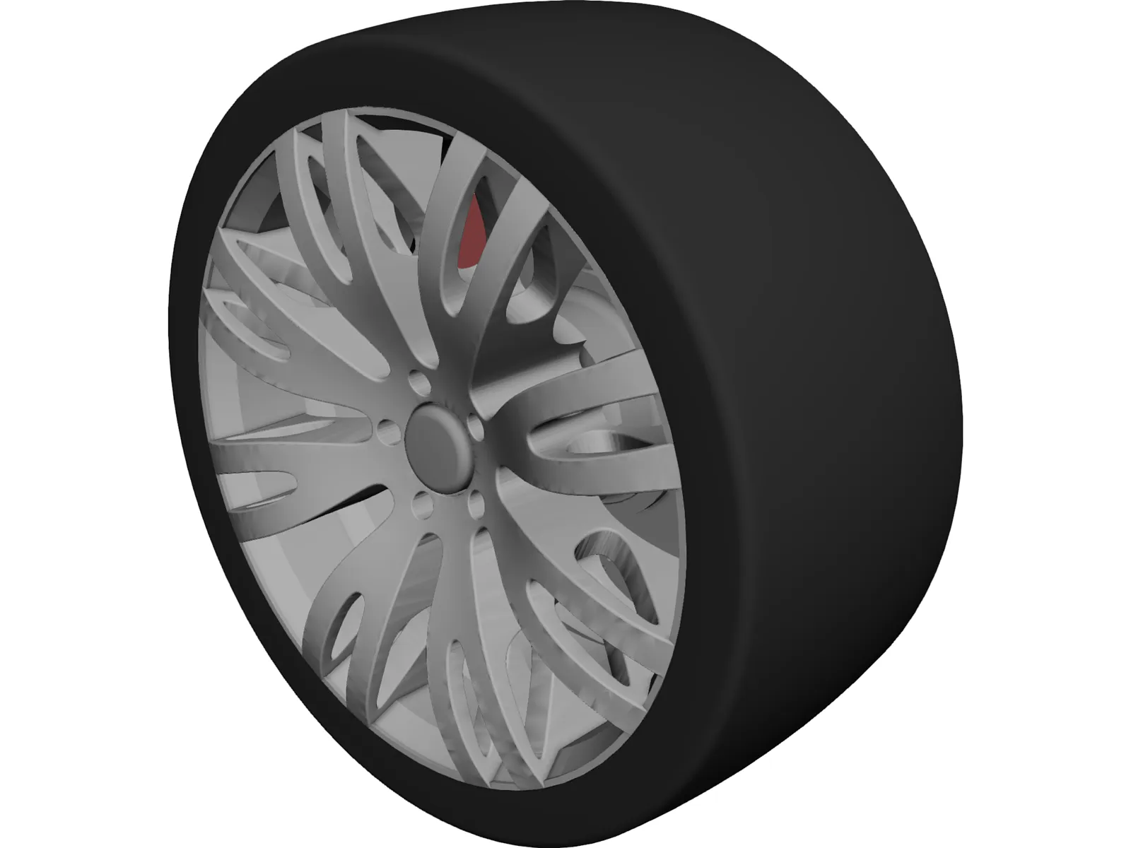 Racing Car Sports Wheel Rim 3D Model main preview