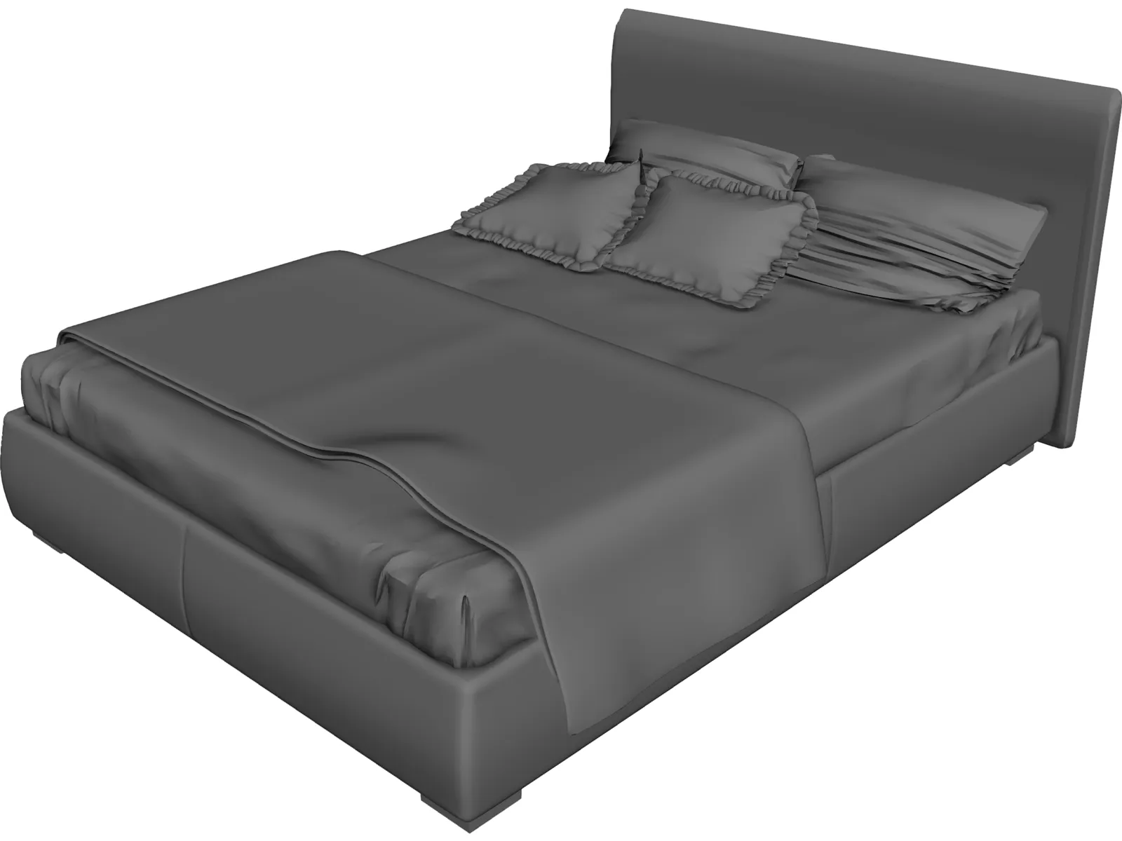 Bed 3D Model main preview