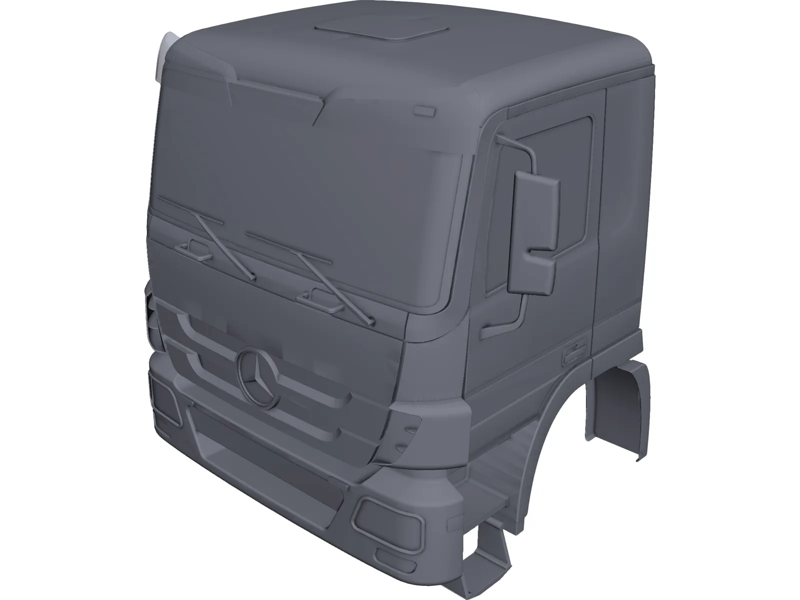 Mercedes-Benz Semi-Cab 3D Model main preview