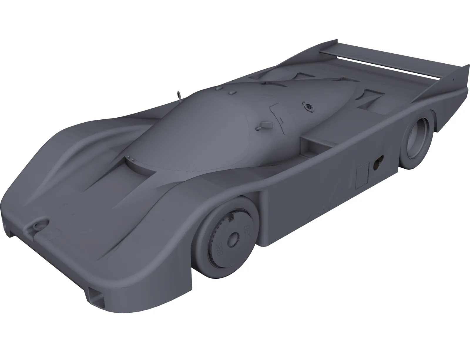 Porsche 962 3D Model main preview