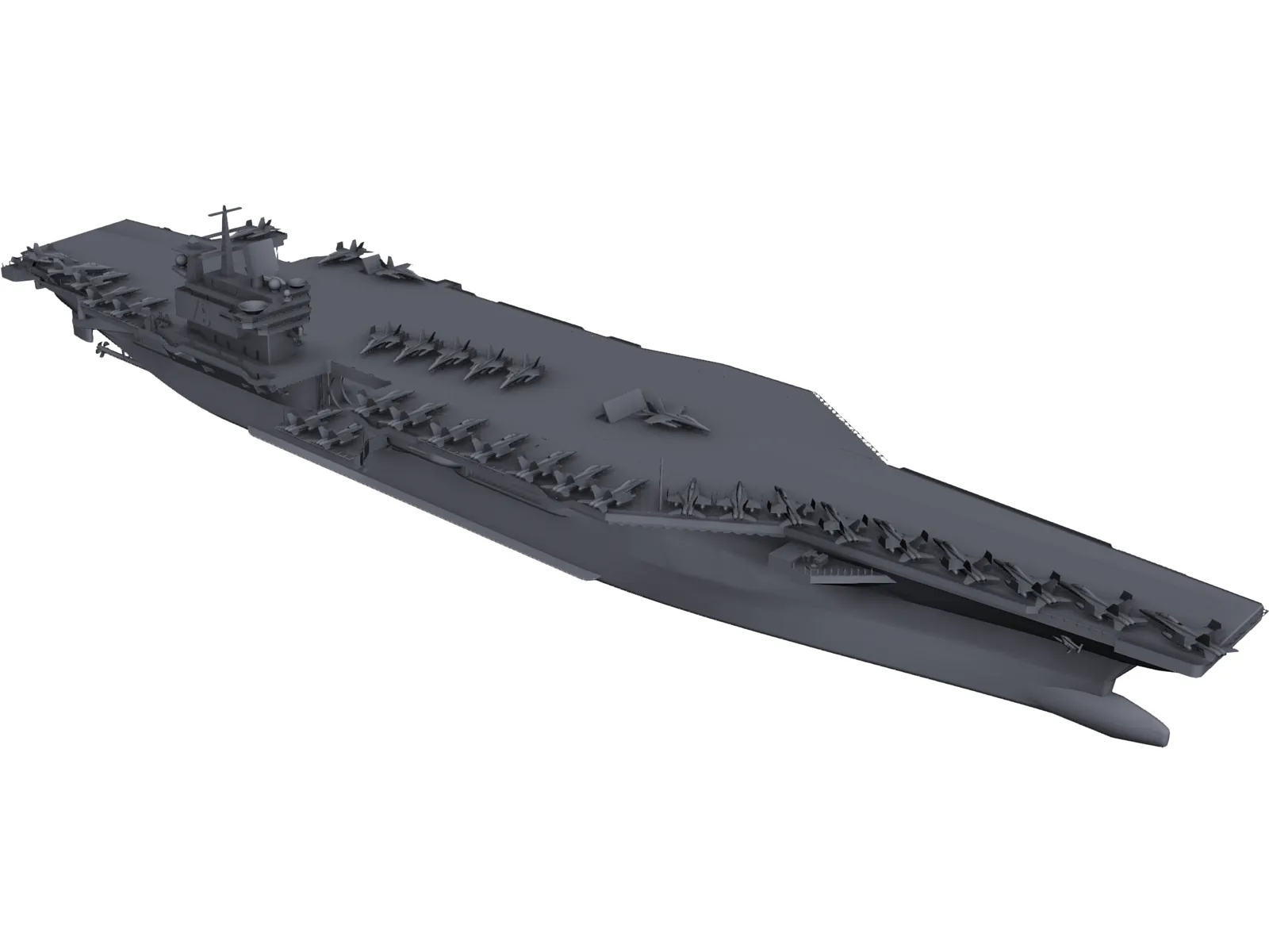 Aircraft Carrier 3D Model main preview