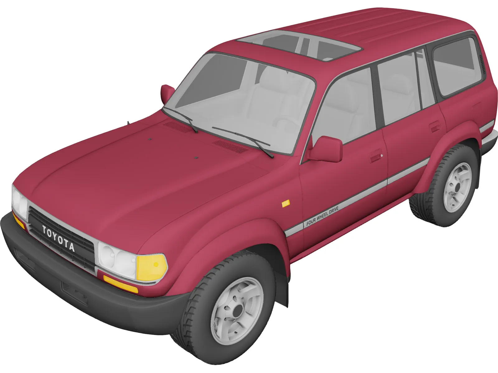 Toyota Land Cruiser J80 (1989) 3D Model main preview