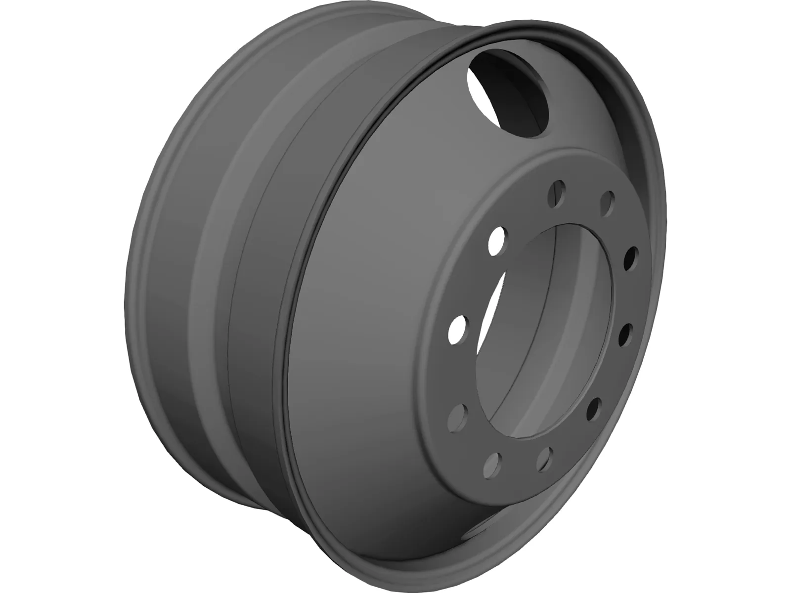 Truck Rim 3D Model main preview