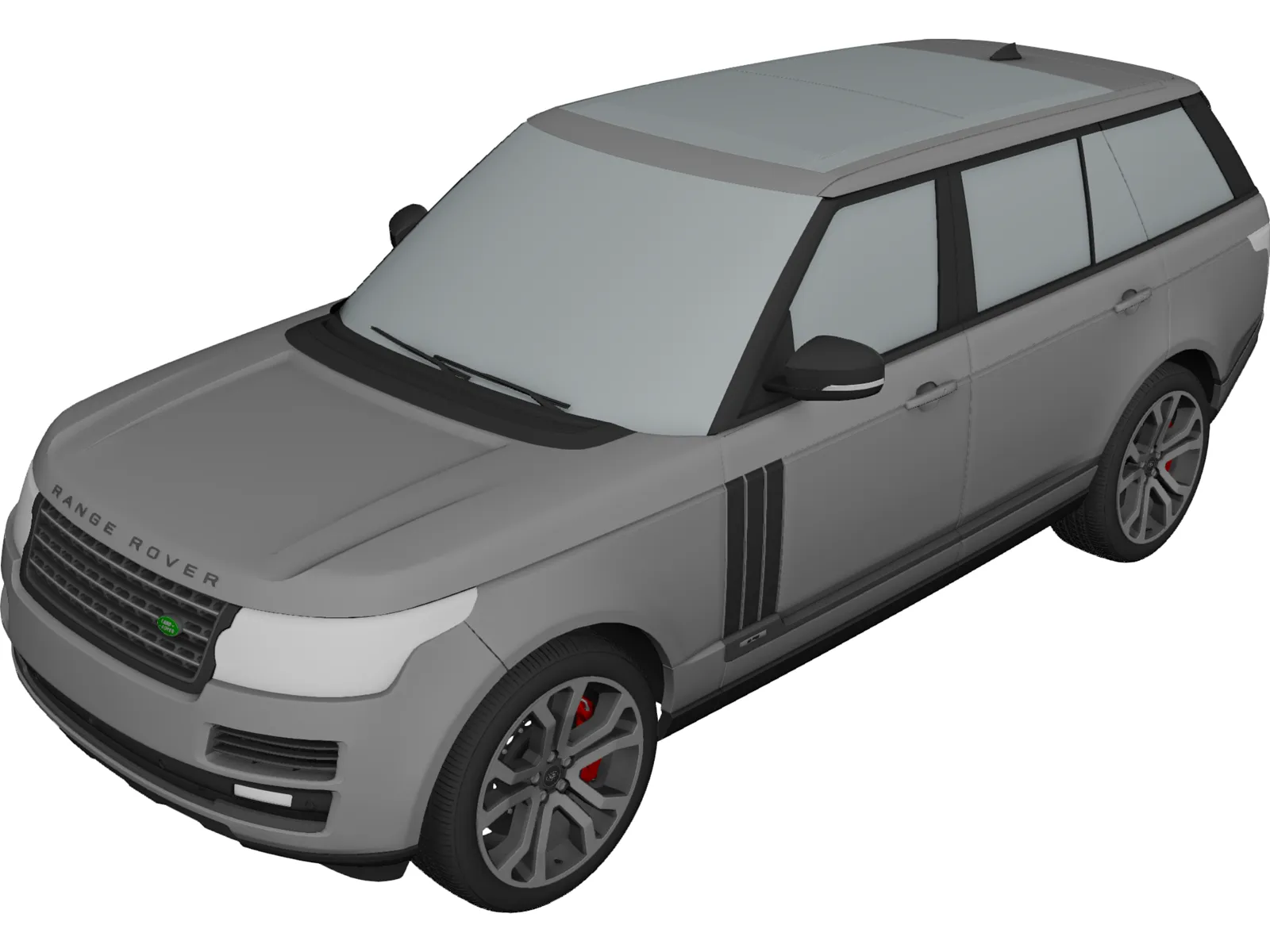 Range Rover SVA Dynamic LWB (2017) 3D Model main preview