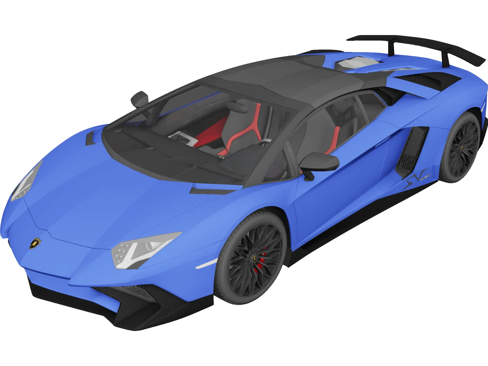 Lamborghini Aventador LP750-4 SV Roadster (2016) 3D Model main preview