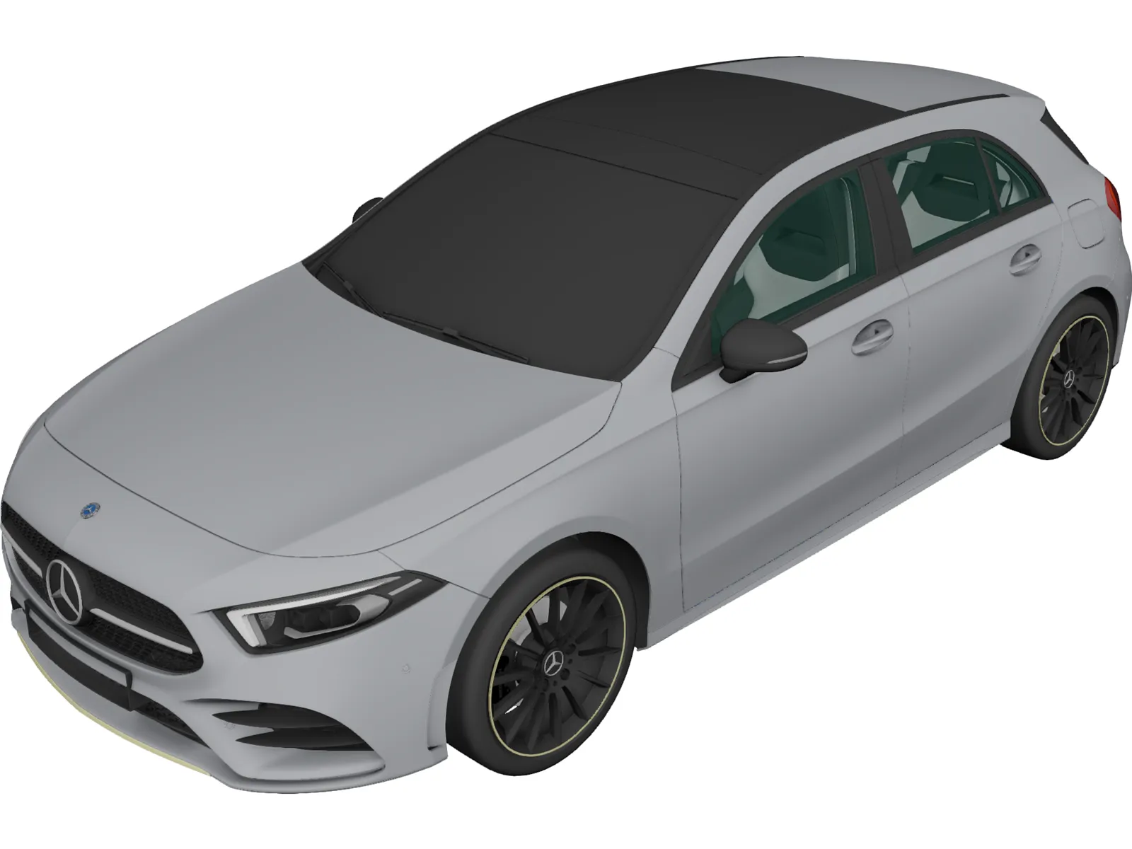 Mercedes-Benz A-Class (2019) 3D Model main preview
