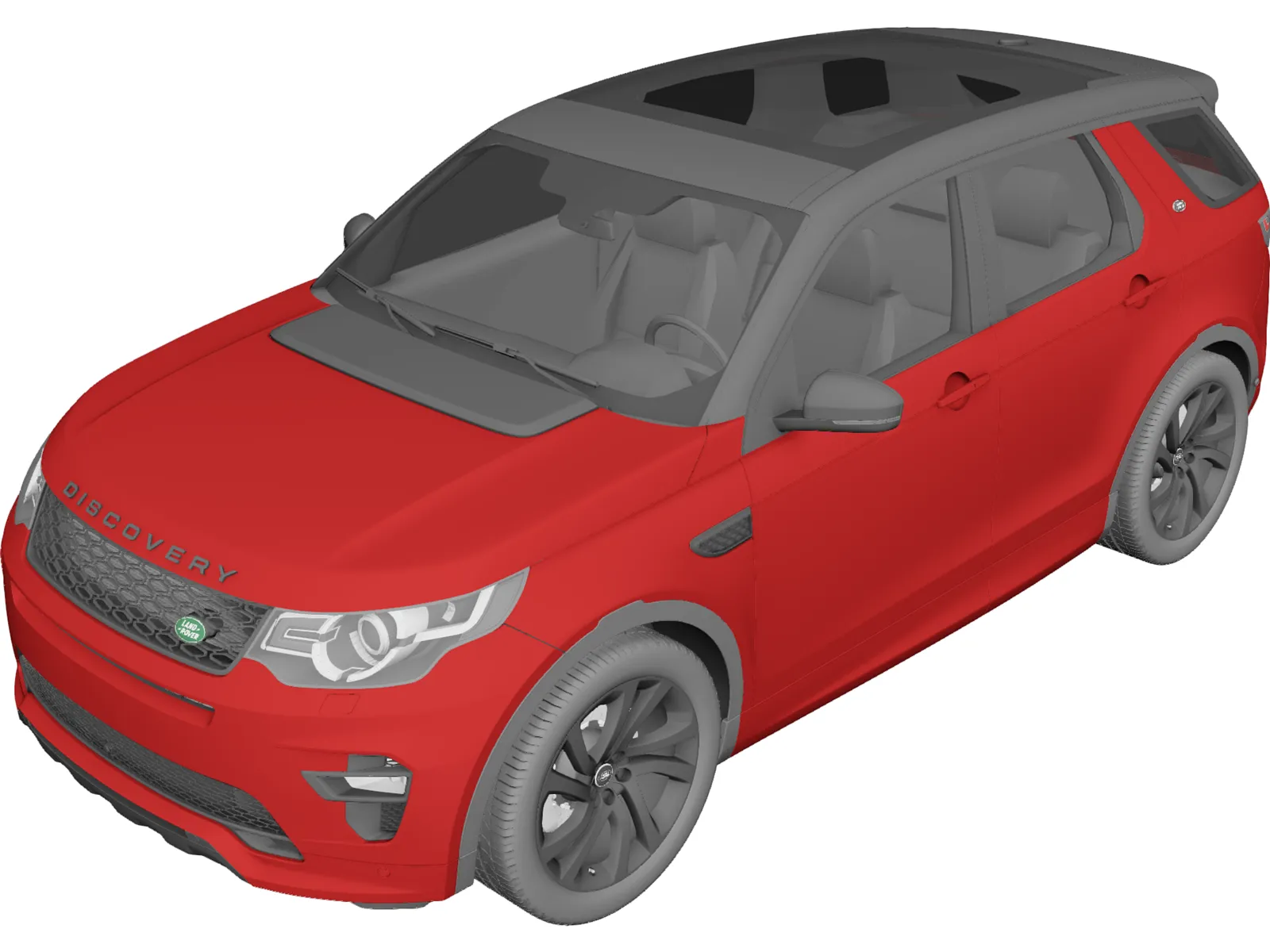 Land Rover Discovery Sport (2016) 3D Model main preview