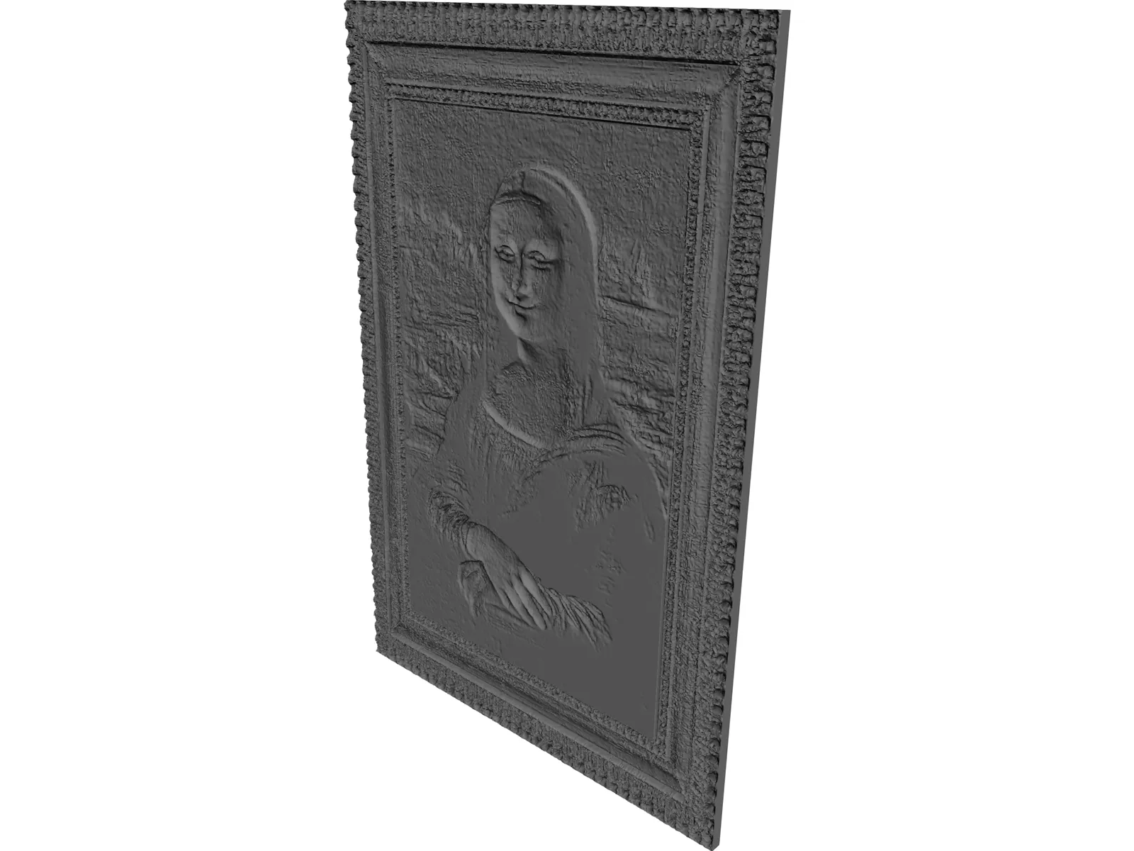 Mona Lisa 3D Model main preview