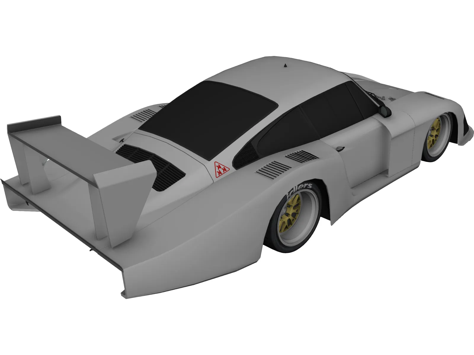 Porsche 935-78 Moby Dick 3D Model main preview