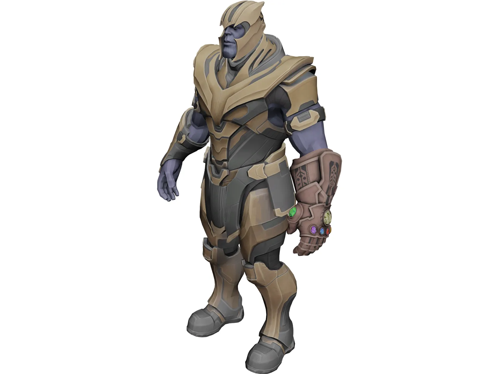 Thanos Armor 3D Model main preview